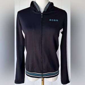 BCBGMaxAzria Women’s Hooded Track‎ Jacket Full Zip Size Medium